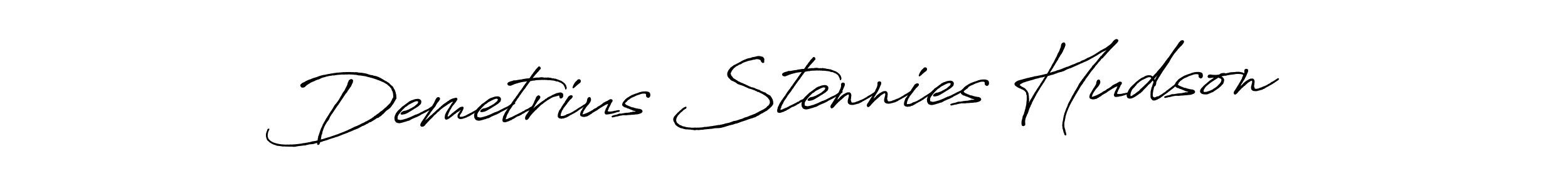 Design your own signature with our free online signature maker. With this signature software, you can create a handwritten (Antro_Vectra_Bolder) signature for name Demetrius Stennies Hudson. Demetrius Stennies Hudson signature style 7 images and pictures png