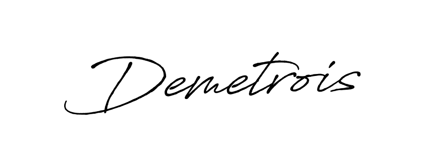 It looks lik you need a new signature style for name Demetrois. Design unique handwritten (Antro_Vectra_Bolder) signature with our free signature maker in just a few clicks. Demetrois signature style 7 images and pictures png