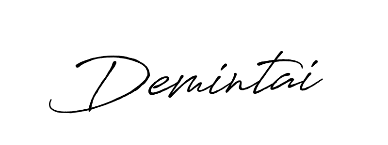 Demintai stylish signature style. Best Handwritten Sign (Antro_Vectra_Bolder) for my name. Handwritten Signature Collection Ideas for my name Demintai. Demintai signature style 7 images and pictures png