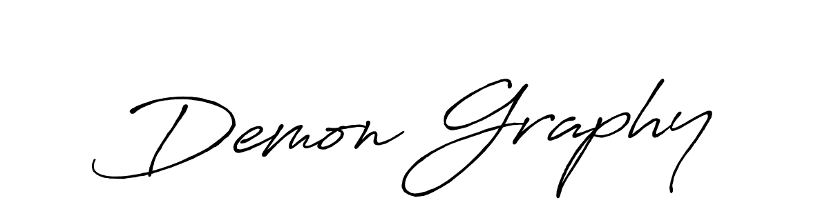 Similarly Antro_Vectra_Bolder is the best handwritten signature design. Signature creator online .You can use it as an online autograph creator for name Demon Graphy. Demon Graphy signature style 7 images and pictures png