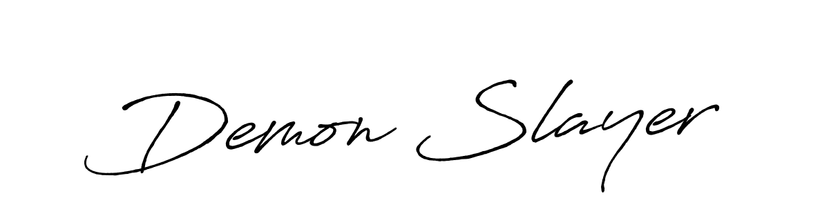 Demon Slayer stylish signature style. Best Handwritten Sign (Antro_Vectra_Bolder) for my name. Handwritten Signature Collection Ideas for my name Demon Slayer. Demon Slayer signature style 7 images and pictures png