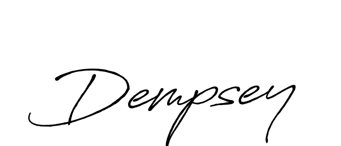 Make a beautiful signature design for name Dempsey. With this signature (Antro_Vectra_Bolder) style, you can create a handwritten signature for free. Dempsey signature style 7 images and pictures png