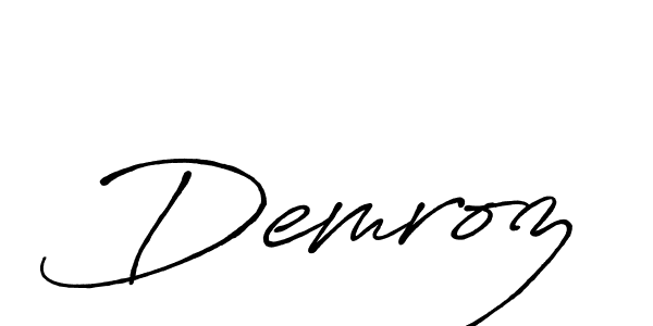 Also we have Demroz name is the best signature style. Create professional handwritten signature collection using Antro_Vectra_Bolder autograph style. Demroz signature style 7 images and pictures png