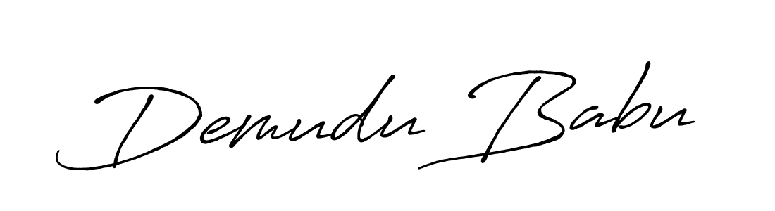 How to make Demudu Babu signature? Antro_Vectra_Bolder is a professional autograph style. Create handwritten signature for Demudu Babu name. Demudu Babu signature style 7 images and pictures png