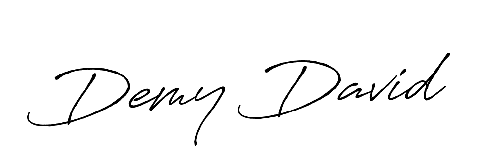 Create a beautiful signature design for name Demy David. With this signature (Antro_Vectra_Bolder) fonts, you can make a handwritten signature for free. Demy David signature style 7 images and pictures png