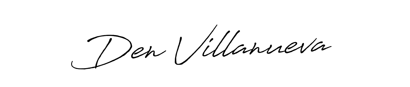 Also we have Den Villanueva name is the best signature style. Create professional handwritten signature collection using Antro_Vectra_Bolder autograph style. Den Villanueva signature style 7 images and pictures png