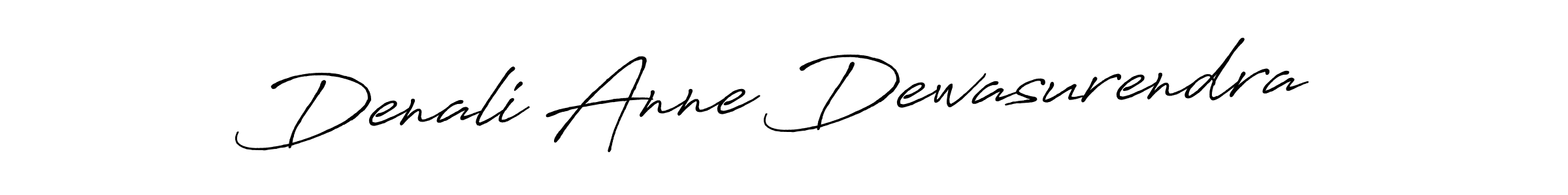 Make a beautiful signature design for name Denali Anne Dewasurendra. With this signature (Antro_Vectra_Bolder) style, you can create a handwritten signature for free. Denali Anne Dewasurendra signature style 7 images and pictures png