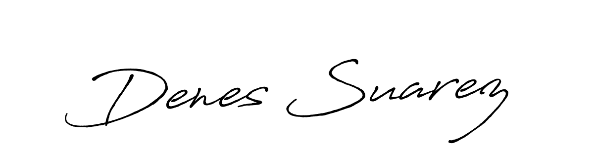 The best way (Antro_Vectra_Bolder) to make a short signature is to pick only two or three words in your name. The name Denes Suarez include a total of six letters. For converting this name. Denes Suarez signature style 7 images and pictures png