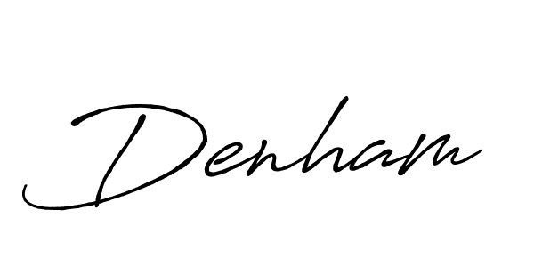 How to make Denham name signature. Use Antro_Vectra_Bolder style for creating short signs online. This is the latest handwritten sign. Denham signature style 7 images and pictures png