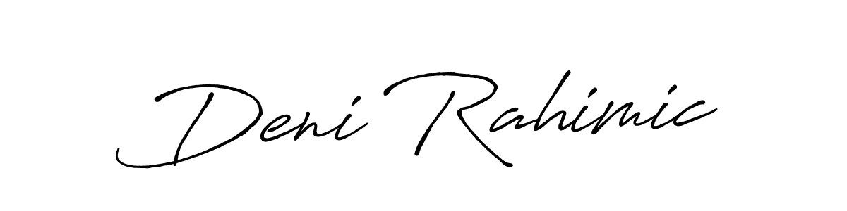 This is the best signature style for the Deni Rahimic name. Also you like these signature font (Antro_Vectra_Bolder). Mix name signature. Deni Rahimic signature style 7 images and pictures png
