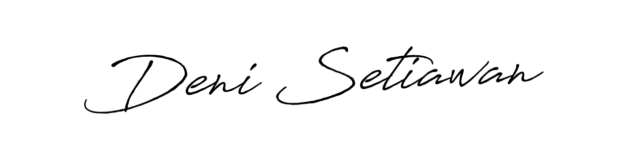 Make a beautiful signature design for name Deni Setiawan. With this signature (Antro_Vectra_Bolder) style, you can create a handwritten signature for free. Deni Setiawan signature style 7 images and pictures png