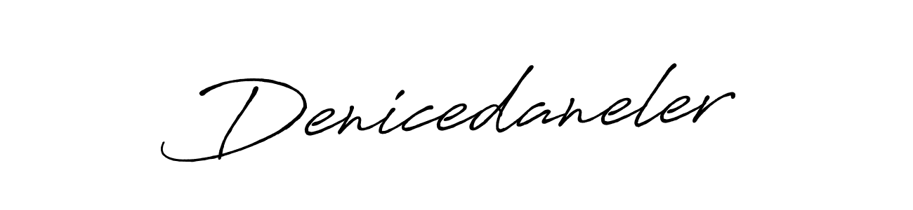 Create a beautiful signature design for name Denicedaneler. With this signature (Antro_Vectra_Bolder) fonts, you can make a handwritten signature for free. Denicedaneler signature style 7 images and pictures png