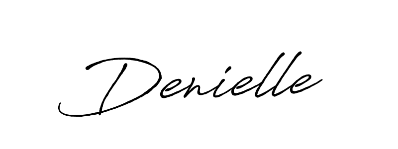 Also You can easily find your signature by using the search form. We will create Denielle name handwritten signature images for you free of cost using Antro_Vectra_Bolder sign style. Denielle signature style 7 images and pictures png