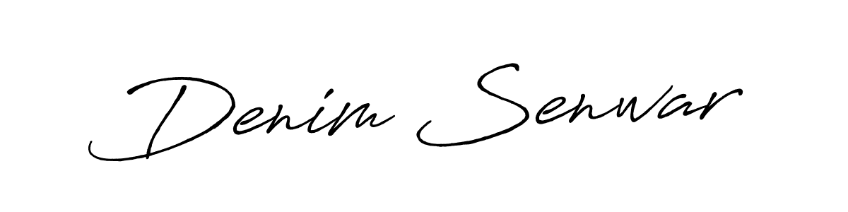 Design your own signature with our free online signature maker. With this signature software, you can create a handwritten (Antro_Vectra_Bolder) signature for name Denim Senwar. Denim Senwar signature style 7 images and pictures png