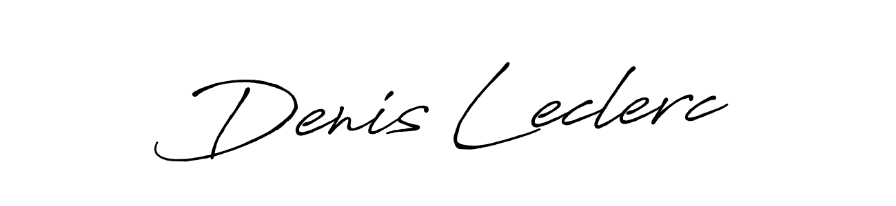 Design your own signature with our free online signature maker. With this signature software, you can create a handwritten (Antro_Vectra_Bolder) signature for name Denis Leclerc. Denis Leclerc signature style 7 images and pictures png