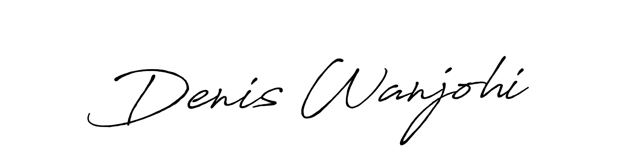 The best way (Antro_Vectra_Bolder) to make a short signature is to pick only two or three words in your name. The name Denis Wanjohi include a total of six letters. For converting this name. Denis Wanjohi signature style 7 images and pictures png