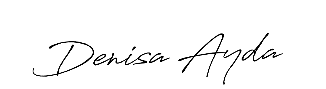 Design your own signature with our free online signature maker. With this signature software, you can create a handwritten (Antro_Vectra_Bolder) signature for name Denisa Ayda. Denisa Ayda signature style 7 images and pictures png