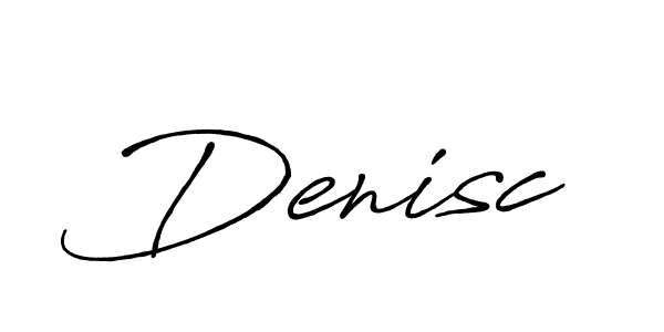 Use a signature maker to create a handwritten signature online. With this signature software, you can design (Antro_Vectra_Bolder) your own signature for name Denisc. Denisc signature style 7 images and pictures png