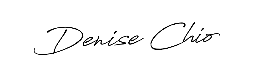 Use a signature maker to create a handwritten signature online. With this signature software, you can design (Antro_Vectra_Bolder) your own signature for name Denise Chio. Denise Chio signature style 7 images and pictures png