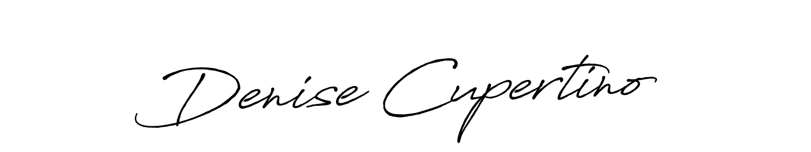 Create a beautiful signature design for name Denise Cupertino. With this signature (Antro_Vectra_Bolder) fonts, you can make a handwritten signature for free. Denise Cupertino signature style 7 images and pictures png