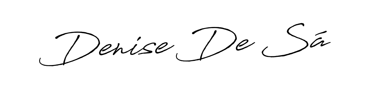 Design your own signature with our free online signature maker. With this signature software, you can create a handwritten (Antro_Vectra_Bolder) signature for name Denise De Sá. Denise De Sá signature style 7 images and pictures png