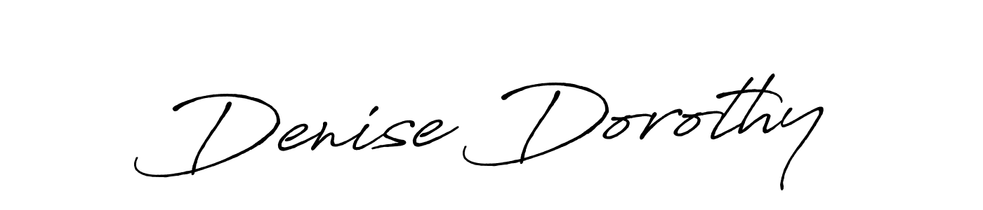 How to make Denise Dorothy signature? Antro_Vectra_Bolder is a professional autograph style. Create handwritten signature for Denise Dorothy name. Denise Dorothy signature style 7 images and pictures png