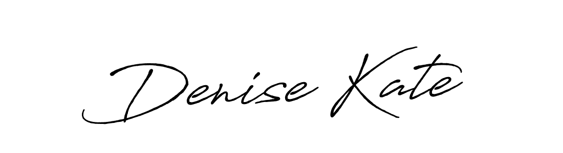 It looks lik you need a new signature style for name Denise Kate. Design unique handwritten (Antro_Vectra_Bolder) signature with our free signature maker in just a few clicks. Denise Kate signature style 7 images and pictures png