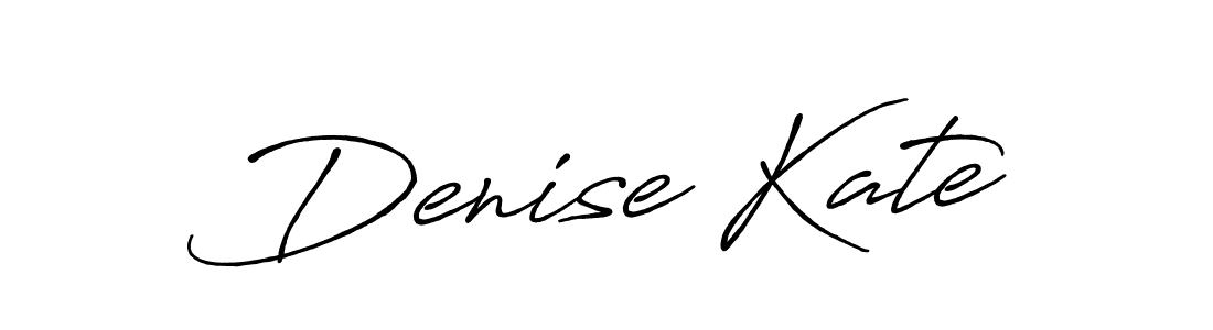 Make a beautiful signature design for name Denise Kate. With this signature (Antro_Vectra_Bolder) style, you can create a handwritten signature for free. Denise Kate signature style 7 images and pictures png