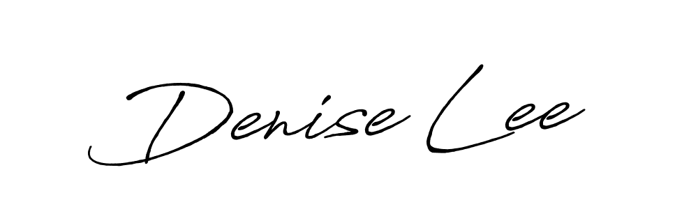 How to make Denise Lee name signature. Use Antro_Vectra_Bolder style for creating short signs online. This is the latest handwritten sign. Denise Lee signature style 7 images and pictures png
