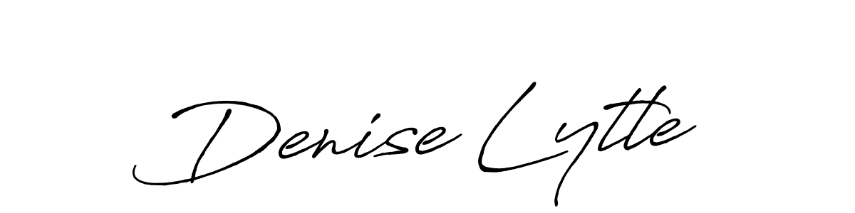 How to make Denise Lytle name signature. Use Antro_Vectra_Bolder style for creating short signs online. This is the latest handwritten sign. Denise Lytle signature style 7 images and pictures png