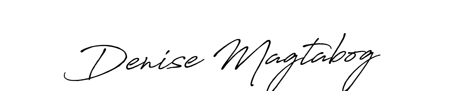 Also we have Denise Magtabog name is the best signature style. Create professional handwritten signature collection using Antro_Vectra_Bolder autograph style. Denise Magtabog signature style 7 images and pictures png