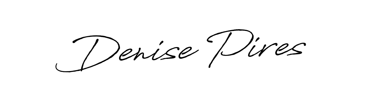 Design your own signature with our free online signature maker. With this signature software, you can create a handwritten (Antro_Vectra_Bolder) signature for name Denise Pires. Denise Pires signature style 7 images and pictures png