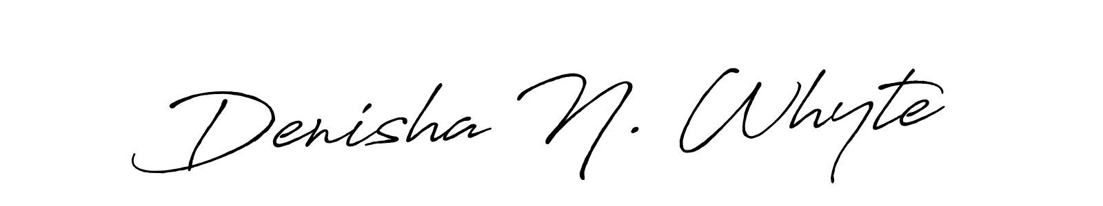 Design your own signature with our free online signature maker. With this signature software, you can create a handwritten (Antro_Vectra_Bolder) signature for name Denisha N. Whyte. Denisha N. Whyte signature style 7 images and pictures png