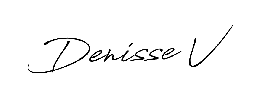 Once you've used our free online signature maker to create your best signature Antro_Vectra_Bolder style, it's time to enjoy all of the benefits that Denisse V name signing documents. Denisse V signature style 7 images and pictures png