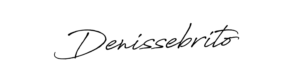 How to make Denissebrito name signature. Use Antro_Vectra_Bolder style for creating short signs online. This is the latest handwritten sign. Denissebrito signature style 7 images and pictures png