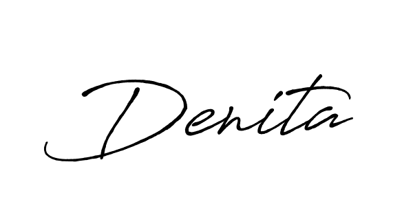 Antro_Vectra_Bolder is a professional signature style that is perfect for those who want to add a touch of class to their signature. It is also a great choice for those who want to make their signature more unique. Get Denita name to fancy signature for free. Denita signature style 7 images and pictures png