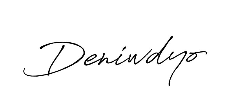 Similarly Antro_Vectra_Bolder is the best handwritten signature design. Signature creator online .You can use it as an online autograph creator for name Deniwdyo. Deniwdyo signature style 7 images and pictures png