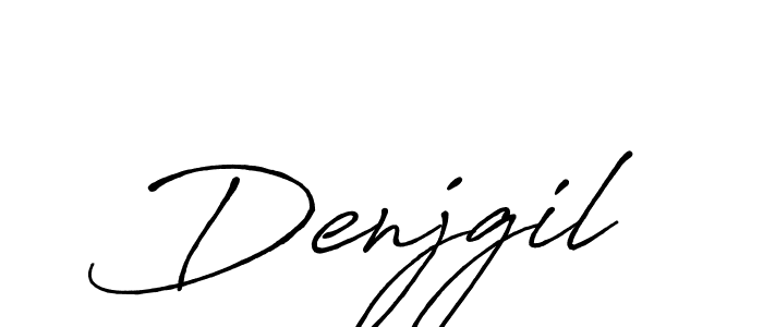 It looks lik you need a new signature style for name Denjgil. Design unique handwritten (Antro_Vectra_Bolder) signature with our free signature maker in just a few clicks. Denjgil signature style 7 images and pictures png