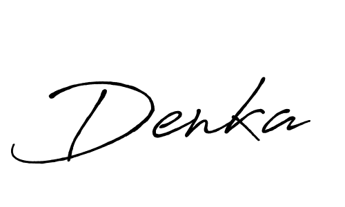 Make a beautiful signature design for name Denka. With this signature (Antro_Vectra_Bolder) style, you can create a handwritten signature for free. Denka signature style 7 images and pictures png