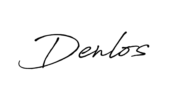 The best way (Antro_Vectra_Bolder) to make a short signature is to pick only two or three words in your name. The name Denlos include a total of six letters. For converting this name. Denlos signature style 7 images and pictures png