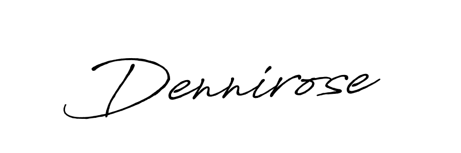 Make a beautiful signature design for name Dennirose. With this signature (Antro_Vectra_Bolder) style, you can create a handwritten signature for free. Dennirose signature style 7 images and pictures png