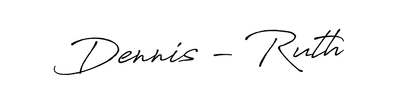 Once you've used our free online signature maker to create your best signature Antro_Vectra_Bolder style, it's time to enjoy all of the benefits that Dennis - Ruth name signing documents. Dennis - Ruth signature style 7 images and pictures png