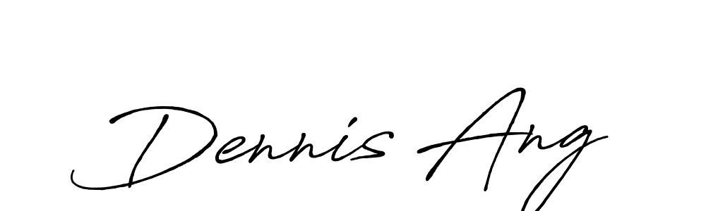 You should practise on your own different ways (Antro_Vectra_Bolder) to write your name (Dennis Ang) in signature. don't let someone else do it for you. Dennis Ang signature style 7 images and pictures png