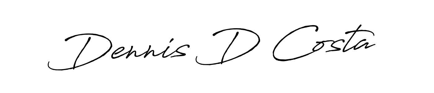 Also You can easily find your signature by using the search form. We will create Dennis D Costa name handwritten signature images for you free of cost using Antro_Vectra_Bolder sign style. Dennis D Costa signature style 7 images and pictures png