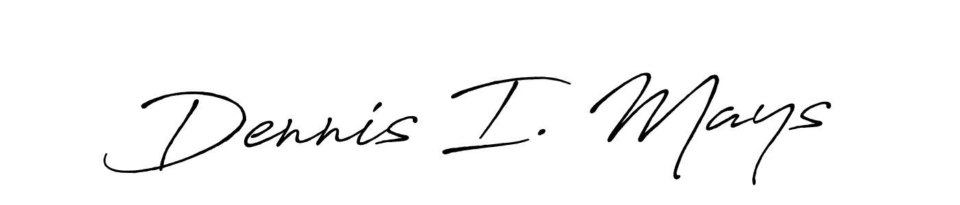 Use a signature maker to create a handwritten signature online. With this signature software, you can design (Antro_Vectra_Bolder) your own signature for name Dennis I. Mays. Dennis I. Mays signature style 7 images and pictures png