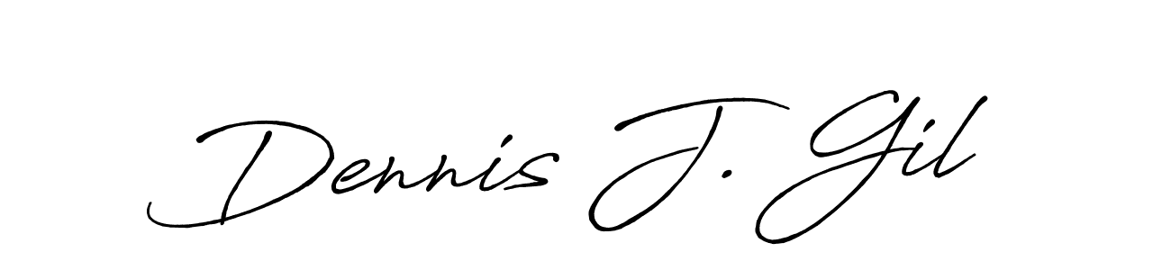 Make a beautiful signature design for name Dennis J. Gil. With this signature (Antro_Vectra_Bolder) style, you can create a handwritten signature for free. Dennis J. Gil signature style 7 images and pictures png
