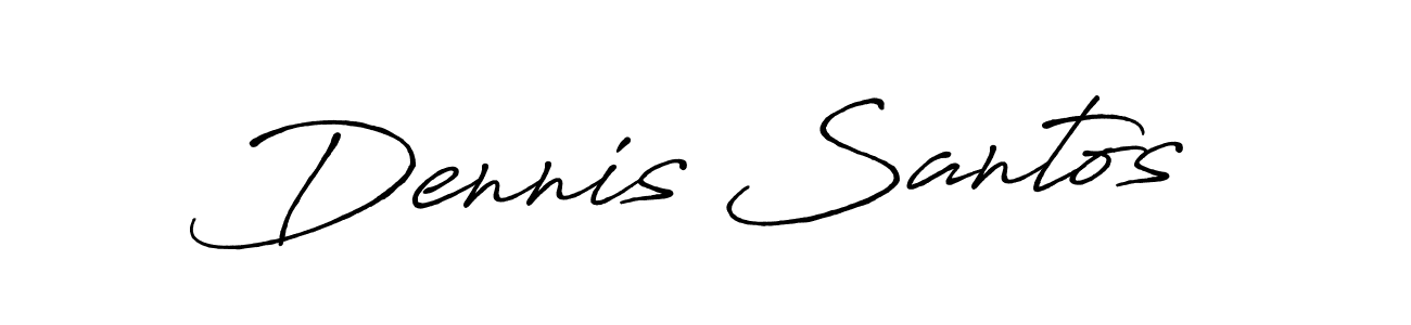 Also You can easily find your signature by using the search form. We will create Dennis Santos name handwritten signature images for you free of cost using Antro_Vectra_Bolder sign style. Dennis Santos signature style 7 images and pictures png