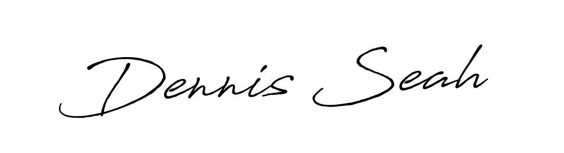 Design your own signature with our free online signature maker. With this signature software, you can create a handwritten (Antro_Vectra_Bolder) signature for name Dennis Seah. Dennis Seah signature style 7 images and pictures png