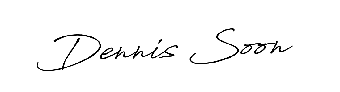 Make a beautiful signature design for name Dennis Soon. With this signature (Antro_Vectra_Bolder) style, you can create a handwritten signature for free. Dennis Soon signature style 7 images and pictures png