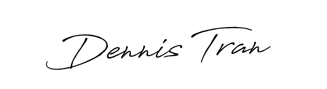 Design your own signature with our free online signature maker. With this signature software, you can create a handwritten (Antro_Vectra_Bolder) signature for name Dennis Tran. Dennis Tran signature style 7 images and pictures png